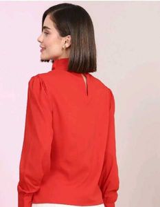 SHEIN  relaxed fit puff sleeve top