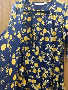 Blue Women A-line Wrap