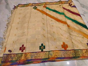 Vintage Indian Sari Fabric