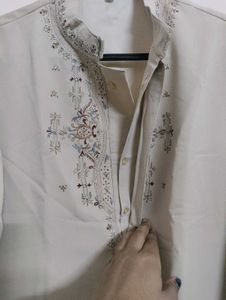 Off-white Sherwani Kurta