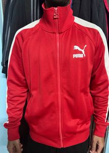 Red Track puma Jacket