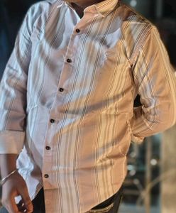 Striped Button-Down Shirt