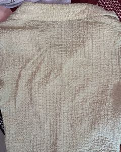 Sage Green Textured Crop Top