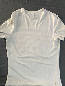 White slim fit hm T-Shirt