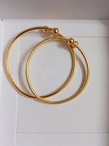 Gold Baby Bangles (Set of 2)