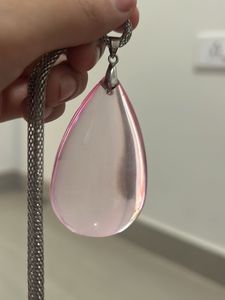 pink amulet necklace