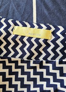 Navy Blue And White Dress