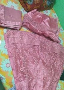 Elegant Pink Embroidered Lehnga
