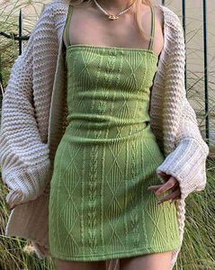 Lime Green Mini Dress