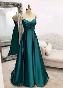 big flared satin gown