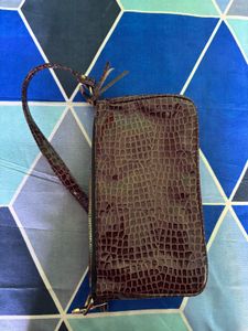 Crocodile Embossed Handbag