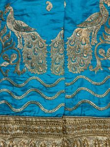 Blue Embroidery Saree 🌀