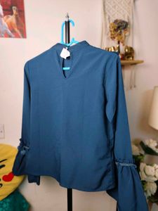 Ruffled Long Sleeve Top