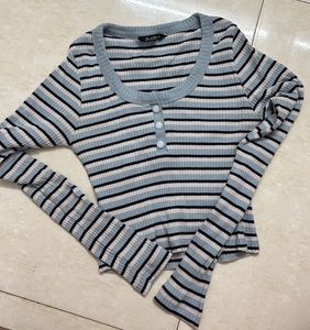 Striped Long Sleeve Top