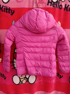 Pink Padded downfeather jacket
