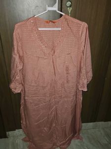 Peach Rayon Kurti