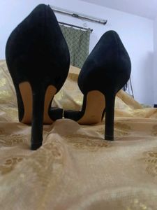 Pure Suede Leather Pointed Toe Pumps