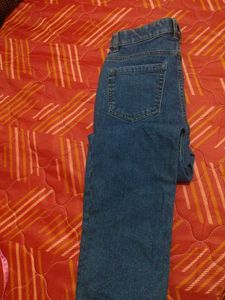 Blue Straight Leg Jeans