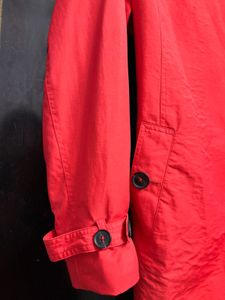 Red Trench Coat - Size Medium