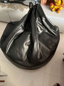 XL Black Bean Bag – Gently Used + Extra Beans