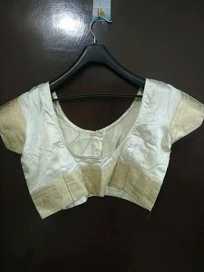 BLOUSE - SILK- WHITE CREAM