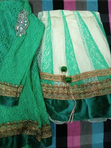 Elegant Green Embroidered Kameez