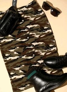 Camouflage Bodycon Skirt – Chic & Bold