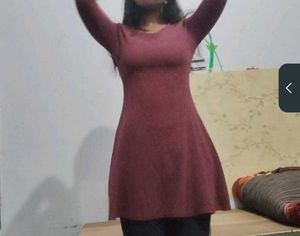 Maroon❤️‍🔥 Tailored Long Sleeve Dress❤️‍🔥