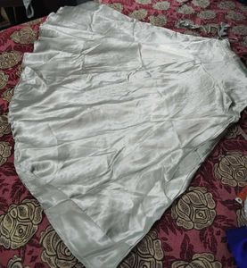 Satin Lahenga Silver Grey (Totly New) size Issues