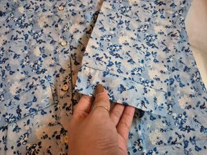 Blue Floral Shirt