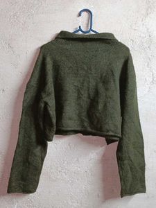 PLUS SIZE Winter Knit Cropped Cardigan Sweater