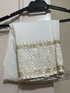 Red-White kurta Set