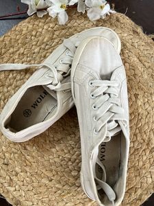 White Canvas Sneakers