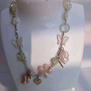 floral  Charm Necklace
