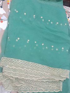 Elegant Green Embroidered Kurta Set