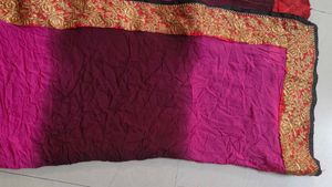 heavy embroidered dupatta with 3 shades