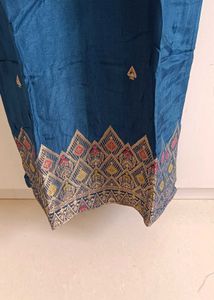 Dark Blue 💙 Embroidered Kurti