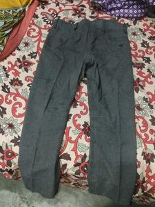 Gray Casual Pants