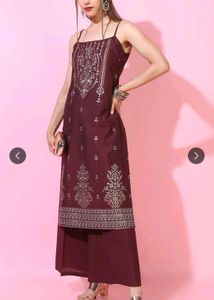 Elegant Maroon Kurta Set