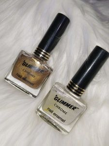 Glimmer Chrome Nail Enamel Duo