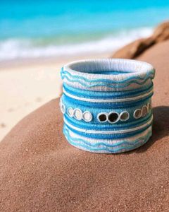 *Navratri Special*Blue & White Bangle💙
