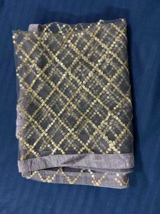 Lavender Net Dupatta