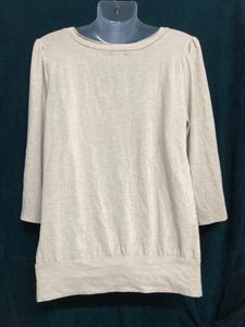 Old Navy Cream Long Sleeve Top