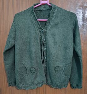 Handmade Green Cardigan
