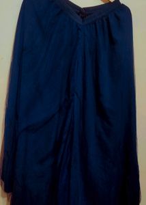 Navy Blue Plazo Suit Without Dupatta 32 Bust