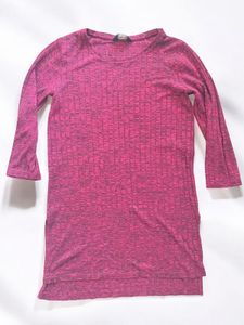 Maroon colour woman, max T-shirt
