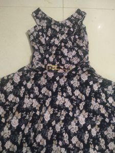 Black And White Flower Dress