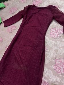Elegant Maroon Kurta