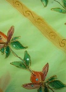 brush painting Yellow Embellished Suit