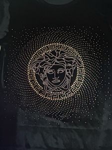 Versace Style Black T-Shirt